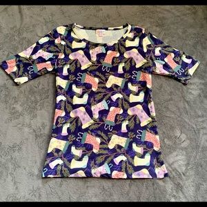 LuLaRoe Holiday Stockings Gigi Top